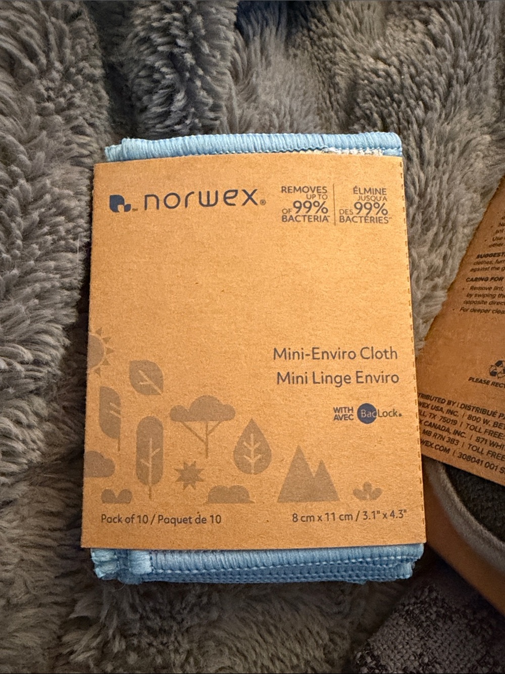 Norwex Mini-Enviro Cloths - Light Blue (Pack of 10)